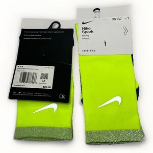 2 Nike Spark Running Ankle Socks Cushioned DRI-FIT Men's 8-9.5 Women's 9.5-11
